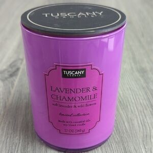 Tuscany Limited Collection Lavender & Chamomile Scented Candle